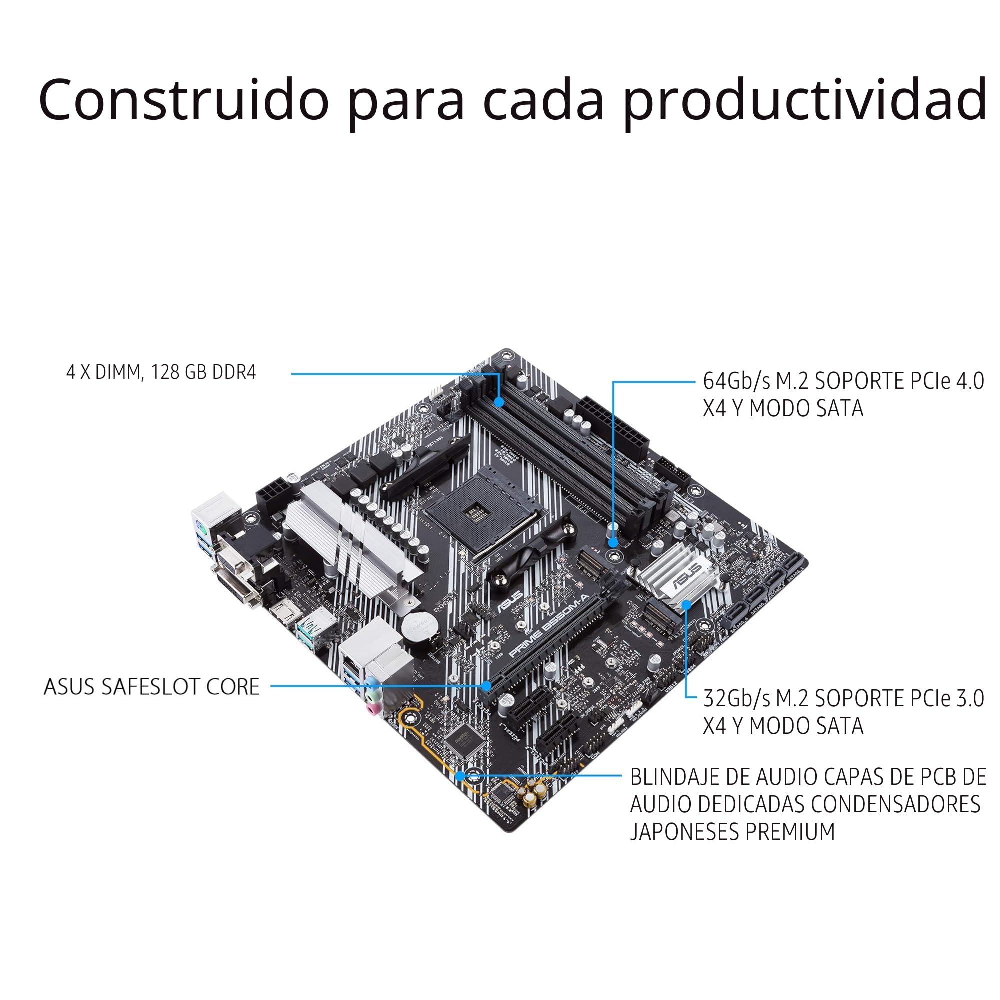 Amazon.com: ASUS Prime B550M-A WiFi II AMD Micro ATX Placa base